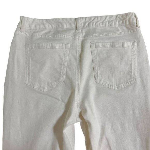 Charter Club Jean Shop Bristol Capri White Mid Rise Jeans Women's Size 8 - Picture 5 of 9
